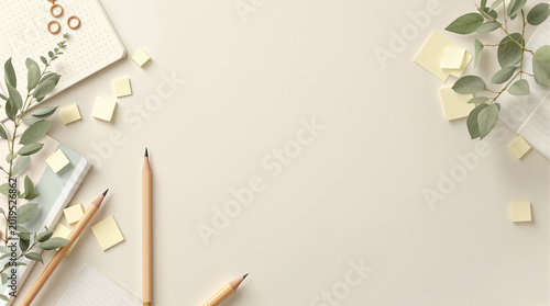 Modern Learning Workspace Background with Premium Minimal Educational Feel