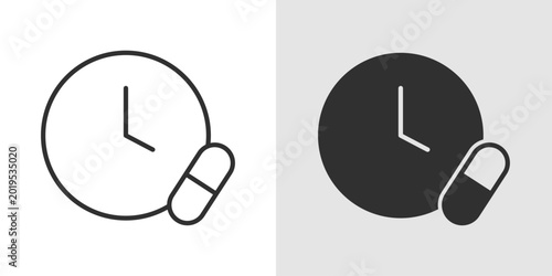 Foto Daily Vitamins Icon representing nutritional supplements, immunity support, and everyday health maintenance