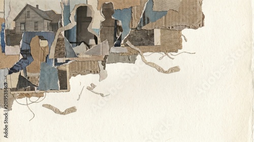 Family Conflict Impact, Sad Child Family Crisis, Childhood Trauma Concept, Collage of Conflict and Impact in Artistic Form