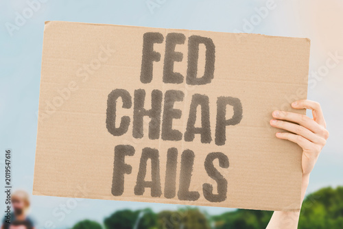 Tablou pe pânză "Fed Cheap Fails" Feeding children cheap low-nutrition food guarantees poor academic performance