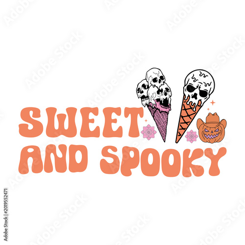 Retro Halloween PNG Design