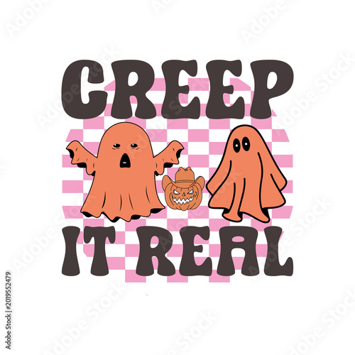 Retro Halloween PNG Design