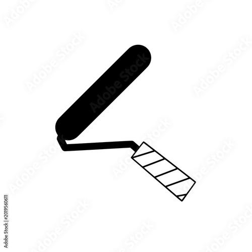 paint roller icon illustration