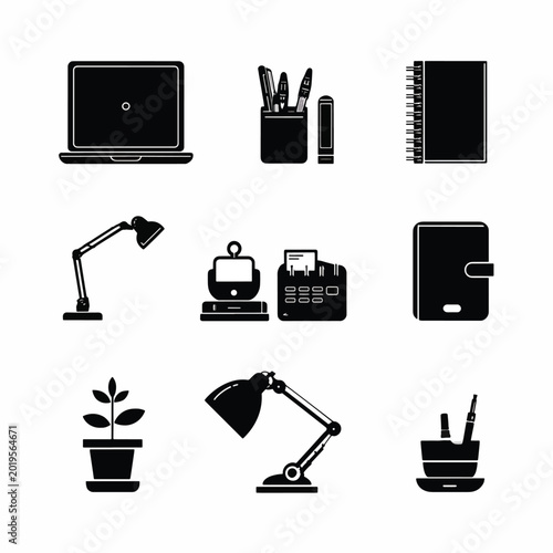 Office desk workspace organization tools.