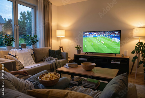Home Fan watching match atmosphere