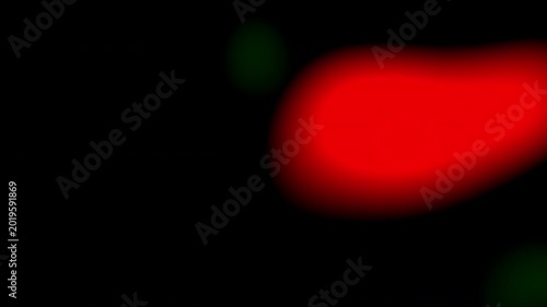 Light leaks animation overlay with multi color green and red. 4K video animation