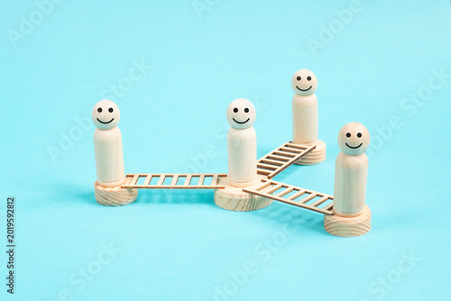 Teamwork concept, goal targeting, competitive advantage, winner and success, developing efficient process, improving business and marketing strategy, togetherness

