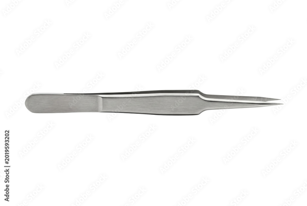 Fototapeta premium Professional stainless steel precision tweezers tool