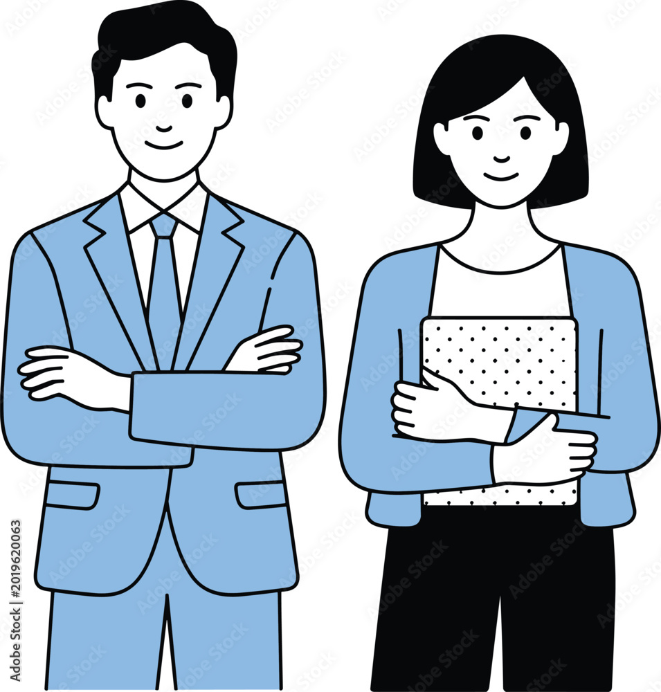 Fototapeta premium professional business partners handshake agreement flat vector illustration