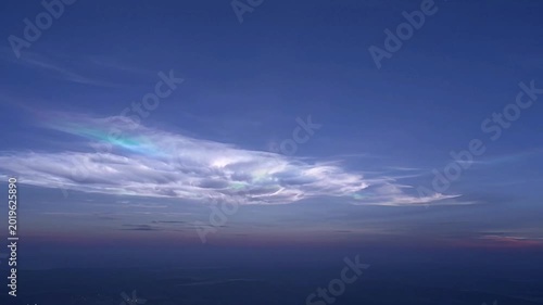 rainbow clouds in the sky.