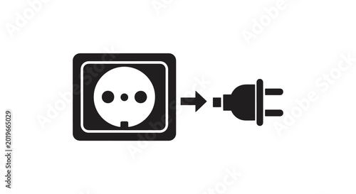 energy backup Line art vector abstract simple illustration