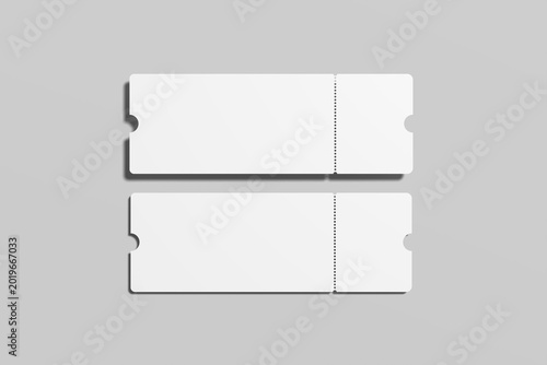 Boarding Pass Blank Mockup