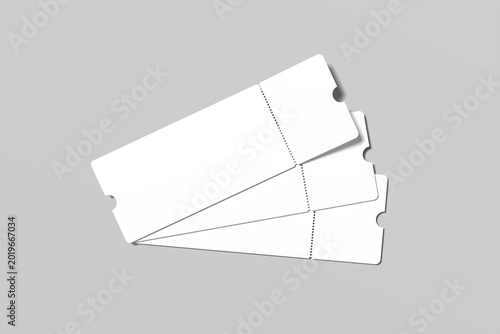 Boarding Pass Blank Mockup