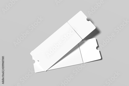 Boarding Pass Blank Mockup