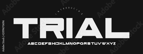 Foto Trial Font: A strong techno display