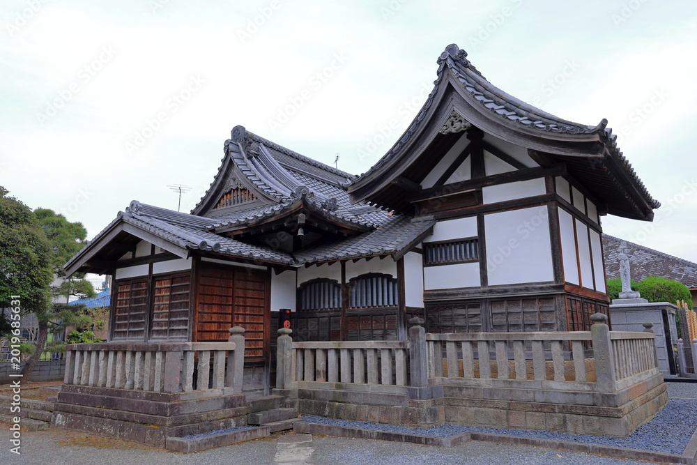 Obraz premium Buddhist temple near Kita-in in Kawagoe, Saitama, Japan