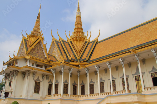 throne hall at the royal palace in phnom penh in cambodia 