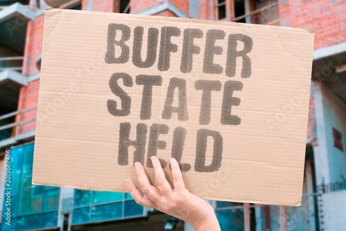 Foto "Buffer State Held" Buffer states are maintained as territorial shields between rival powers