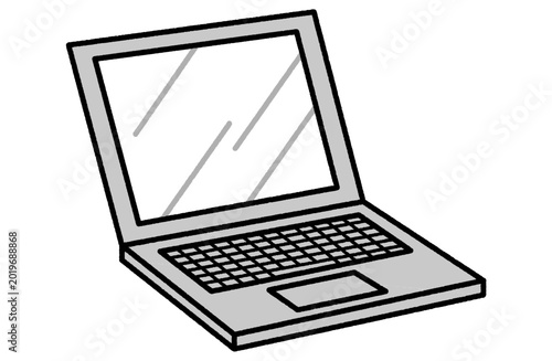 ノートパソコンのイラスト