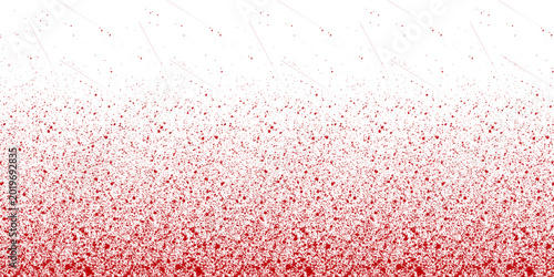 Red spray paint splatter gradient texture isolated on transparent background