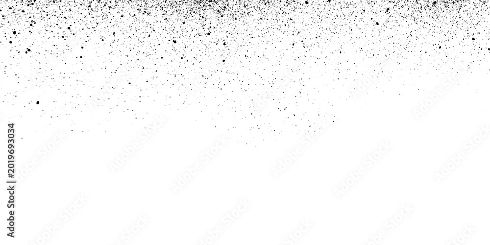 Obraz premium Black spray paint splatter texture isolated on transparent background