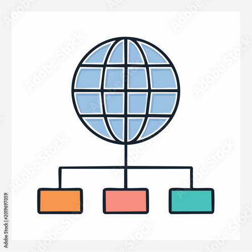 Global Network Connection Icon