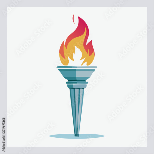 Olympic Torch with Flame