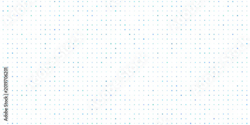 Schilderij op canvas A mosaic of small blue and teal squares forming an abstract textured background