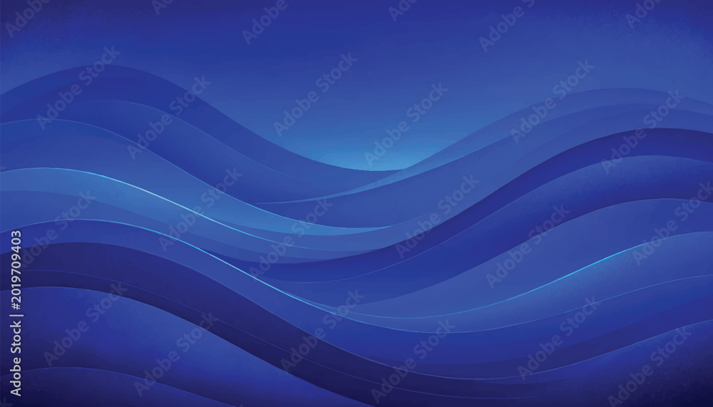 Fototapeta premium Adobe Illustrator Artwork, Blue Wave Background