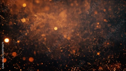 Abstract Fire Particles Motion Background – Glowing Sparks and Embers Cinematic Animation