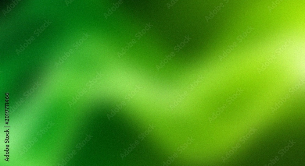 Fototapeta premium Smooth gradient green background texture with soft blur effect grainy noise texture grunge gradient banner header, abstract poster cover backdrop design