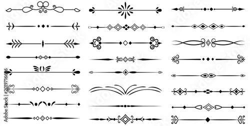 Photos Hand Drawn decorative divider elements