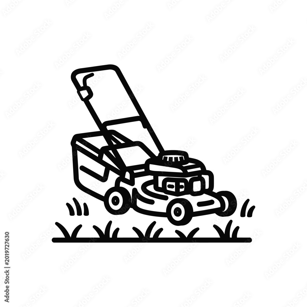 Naklejka premium Essential Guide to Choosing Maintaining the Perfect Lawnmower for Effortless