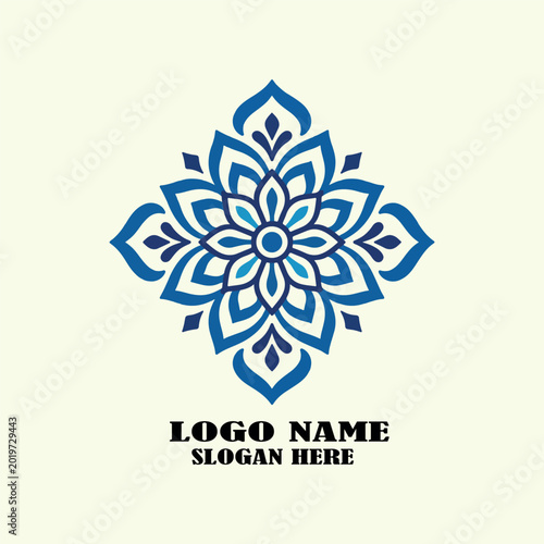 talavera azul logo icon vector  .