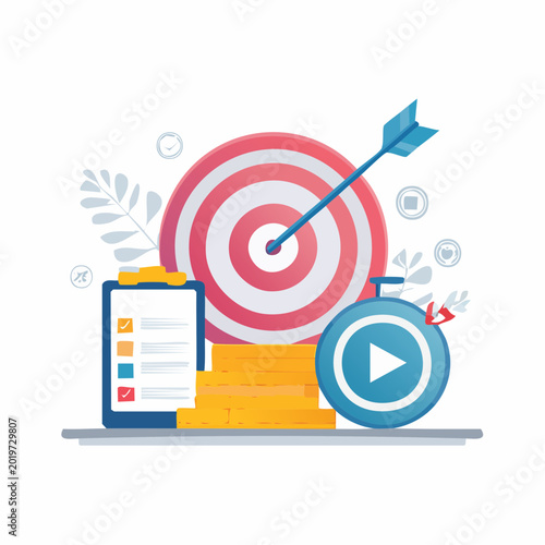 Business Goals and Strategy Illustration