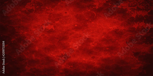 Schilderij op canvas A dark red grunge texture design featuring a dirty old wall pattern with light s