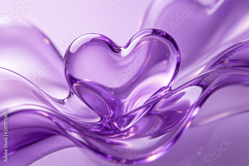 Abstract illustration of the purple hearts