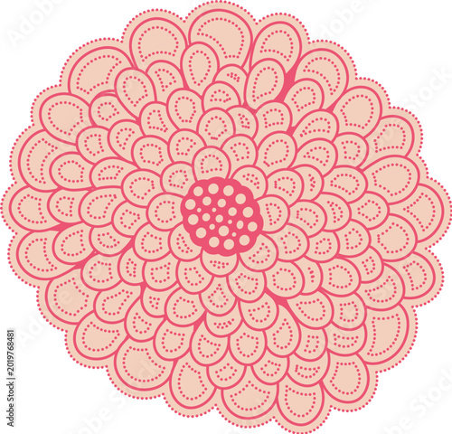 Foto Pink Chrysanthemum Pattern
