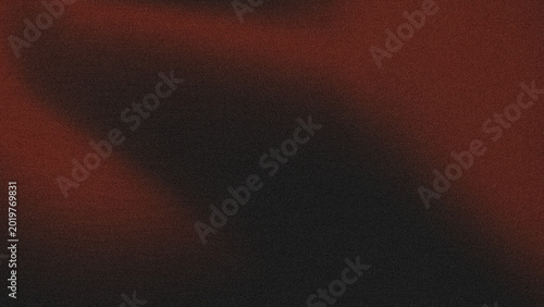 Warm Orange and Black Abstract Gradient Background with Retro Grain Noise Texture and Soft Blurred Wave Shadows