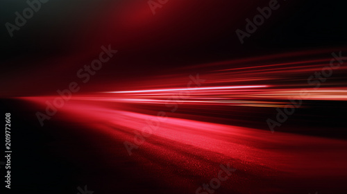  Red motion blur background with cinematic light streaks
