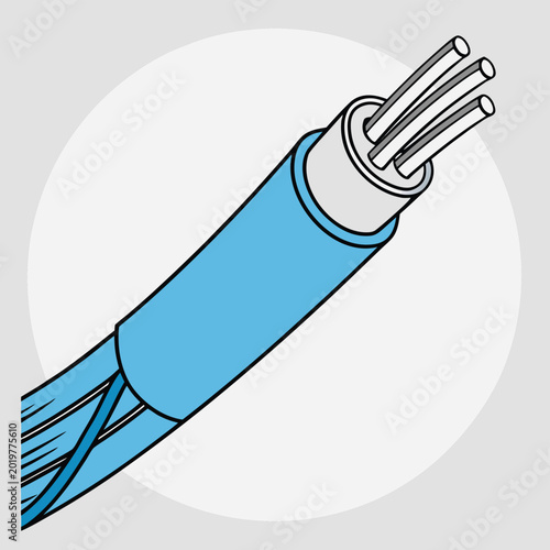 fiber optic cable vector icon copy