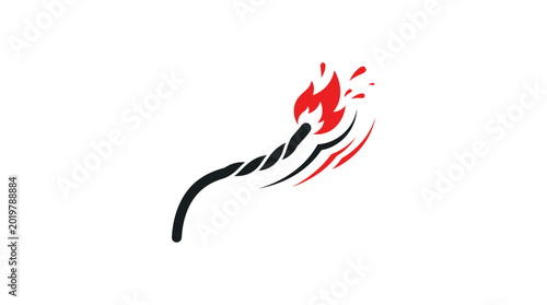 Foto Burning Matchstick Abstract