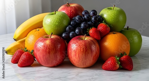 Fresh fruit on a table.