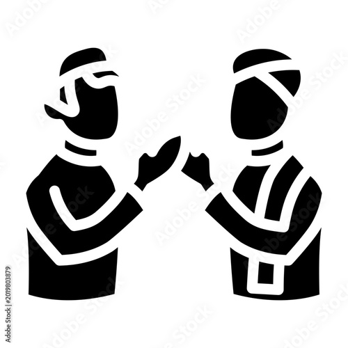 Social Gathering Vector Glyph Icon Design