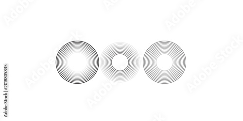 Obraz na płótnie Crayon outline ovals or ellipses set