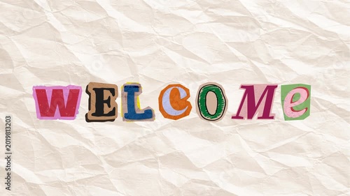 Welcome Video Letter 4k Animation