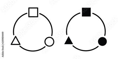 Quadro su tela Adaptation icon vector on white background.