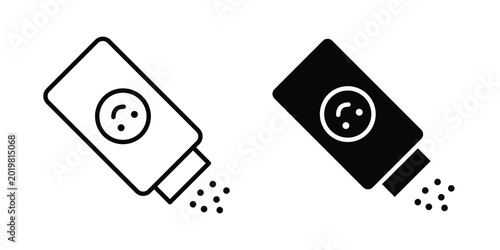 Tableau sur toile Baby powder icon vector on white background.