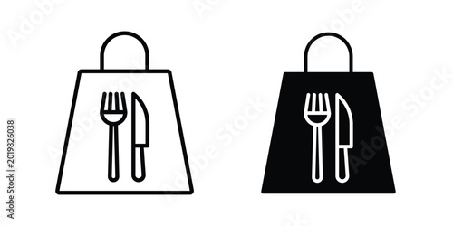 Fotografía Take away icon vector on white background.