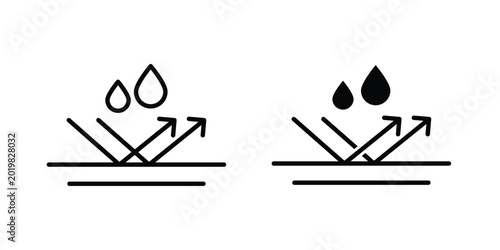 Fotografía Waterproof icon vector on white background.